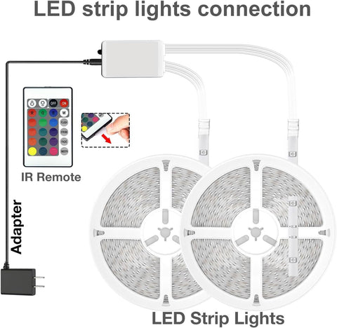 dalattin Led Strip Lights 200ft (2 Rolls of 100ft), Led Lights for Bedroom with App & Remote Control, 24V Led Lights Strip for Room & Festival Decoration