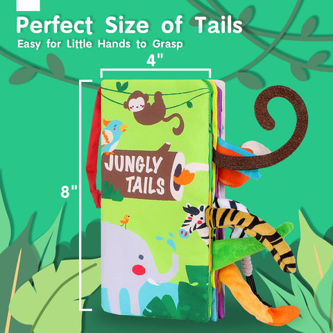 beiens Baby Books Toys, Tummy Time Touch and Feel Sensory Toys for Infant