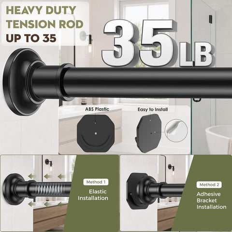 Shower Curtain Rod 30-64 Inch Tension Curtain Rod Shower Rod for Bathroom