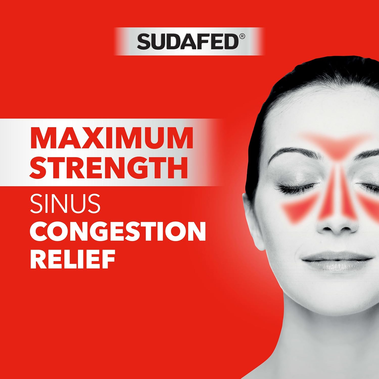 Sudafed PE Sinus Congestion Relief Tablets, 10 mg Phenylephrine HCI, 36 Ct
