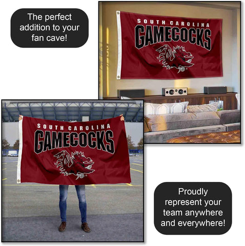 College Flags & Banners Co. USC Gamecocks Wordmark College Flag