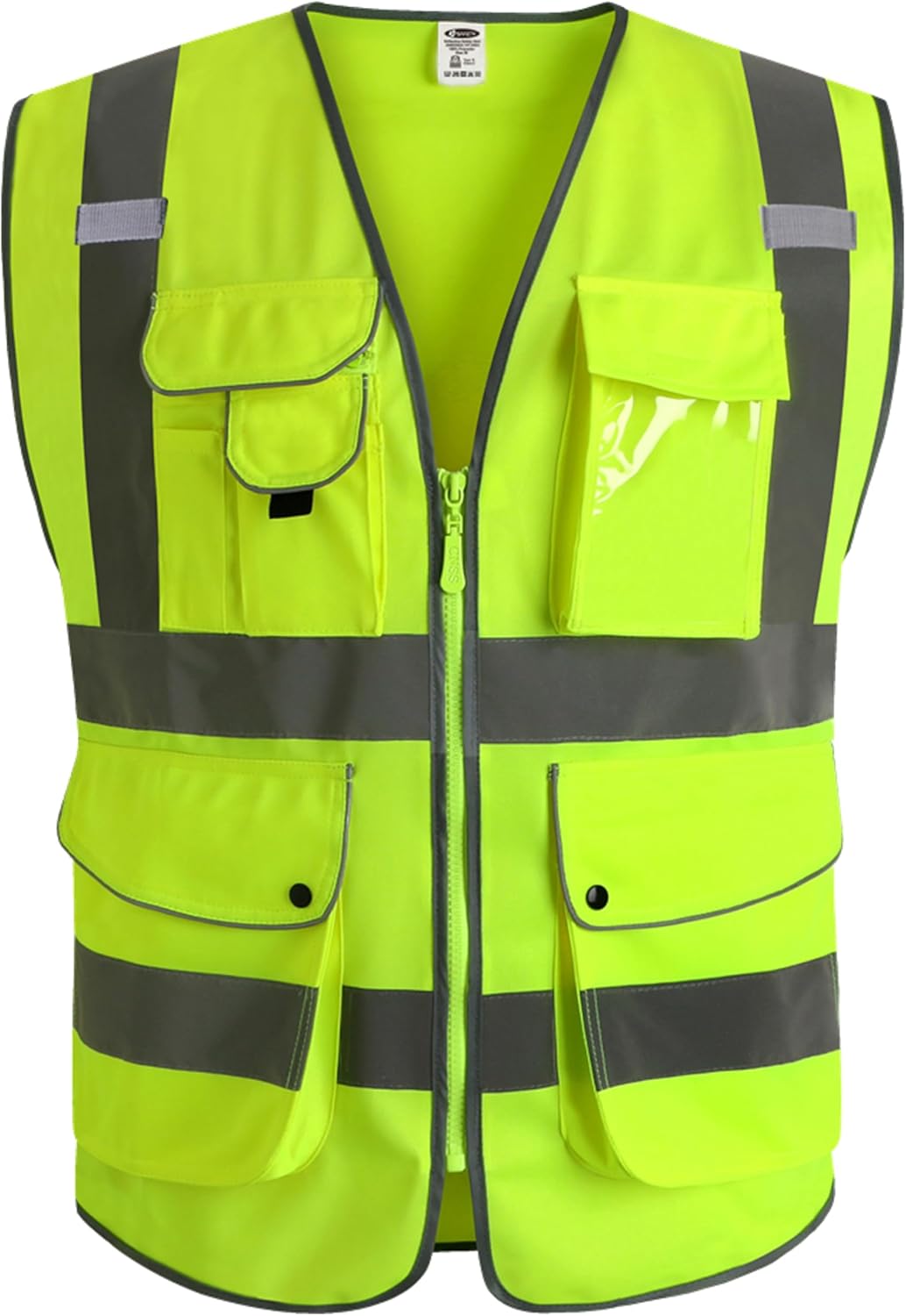JKSafety Safety Vest for Men Women Reflective Hi Vis JK150 Yellow L