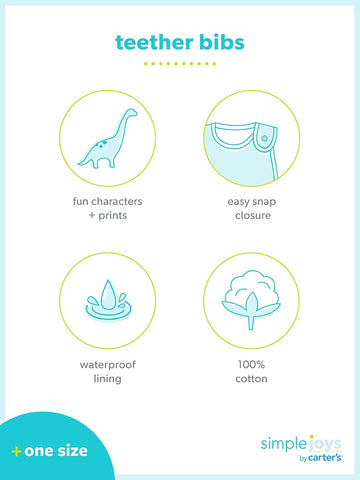 Simple Joys by Carter's Baby 7-Pack Teething Bibs