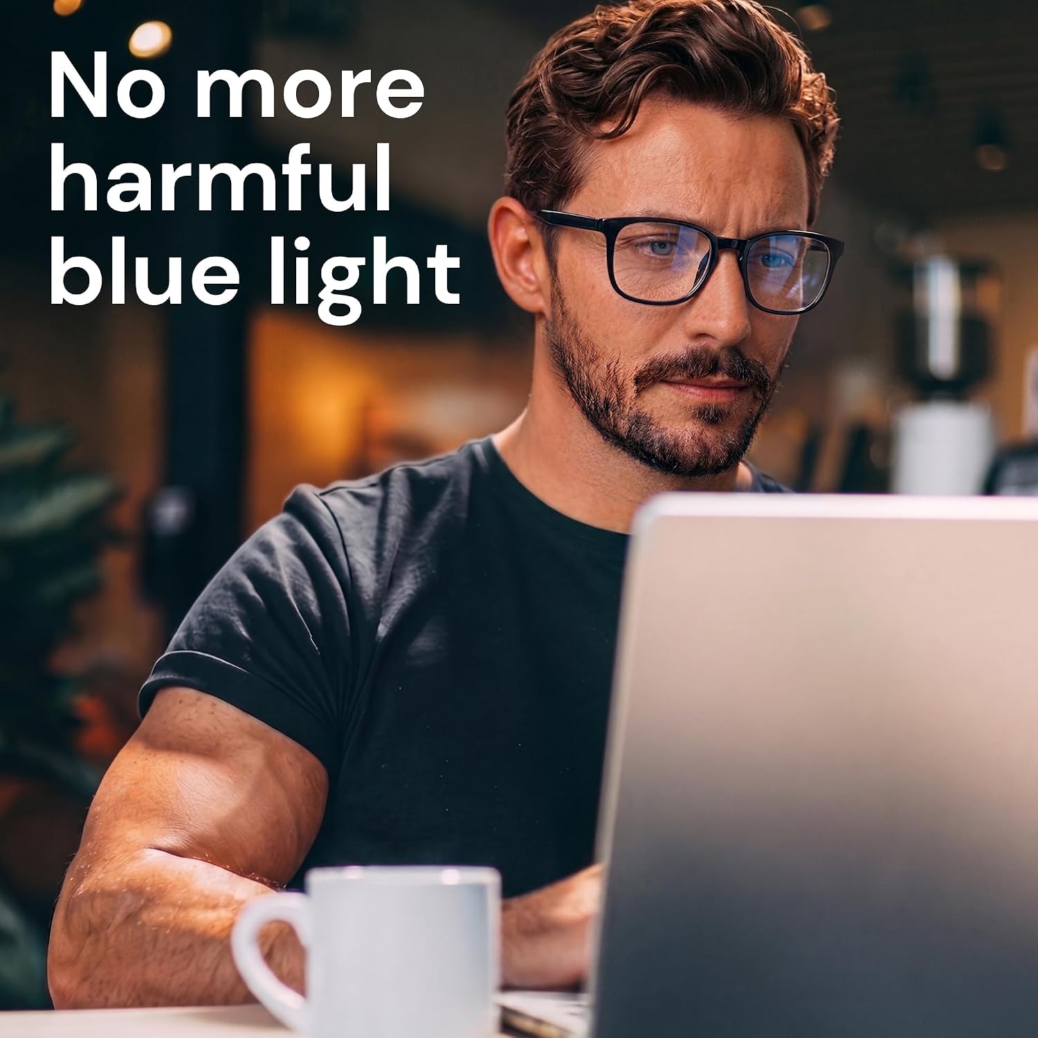 Gaoye Blue Light Blocking Glasses -Fashion Square Eyeglasses, Anti UV Ray Computer Gaming Glasses Blue Blockers for Women/Men