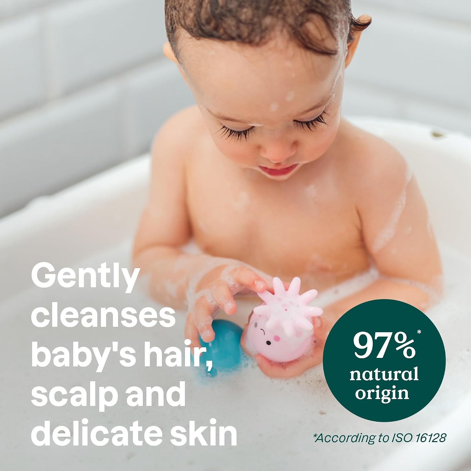 ATTITUDE Baby Shampoo, Body Wash & Soap 2-in-1, Good Night, 16 Fl Oz