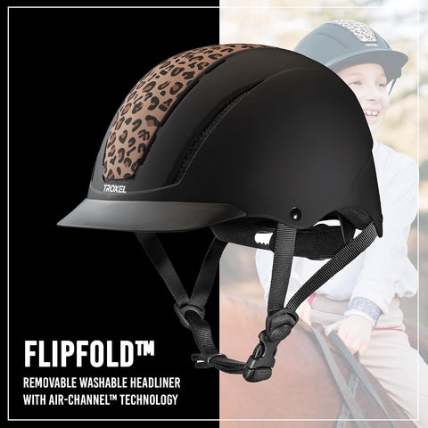 Troxel Spirit Duratec Full Coverage Horse Riding Helmet, Adjustable Fit