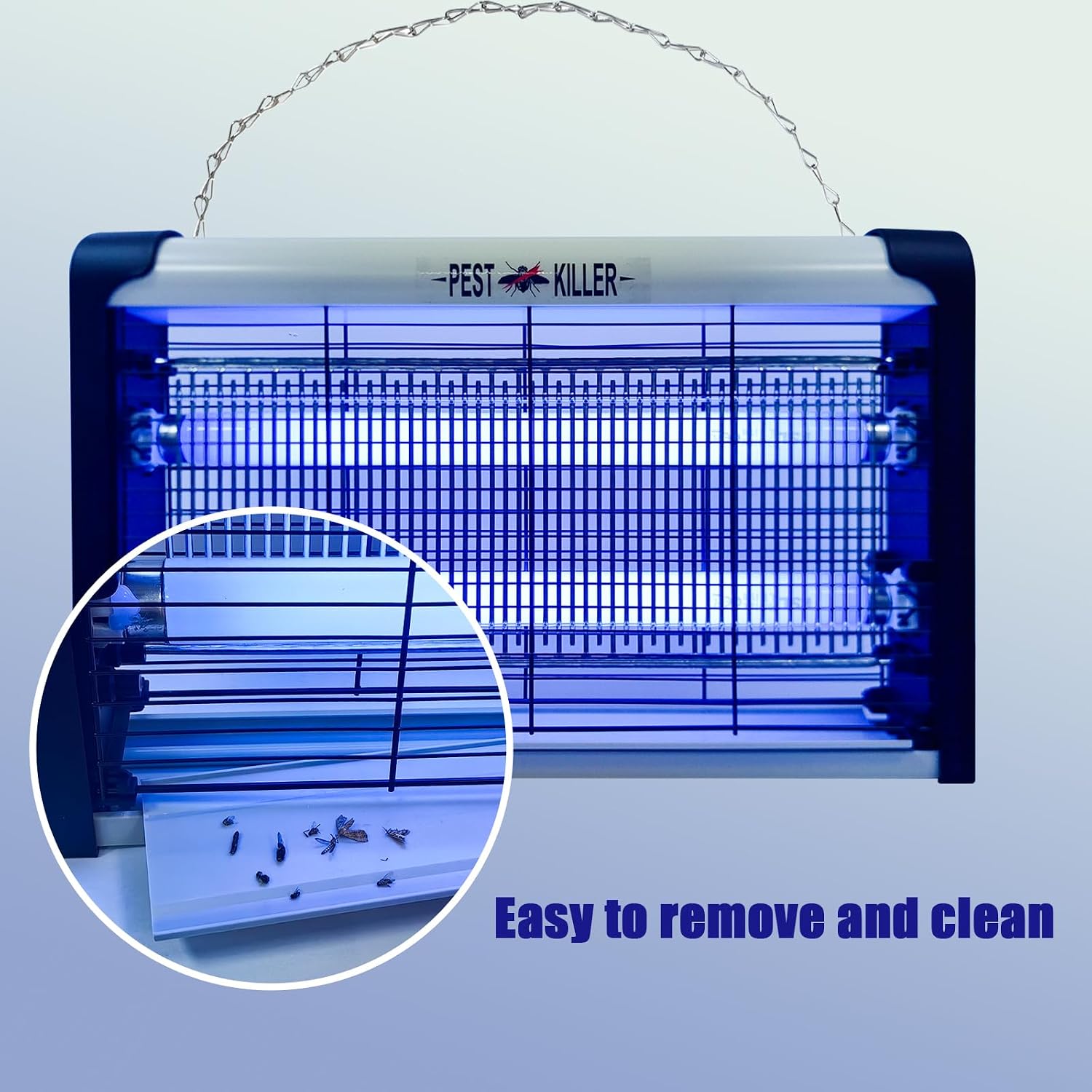 20W Electric Indoor Bug Zapper, Mosquito Trap with UV Light, Insect Killer Eliminator for Home, Office, Restaurant