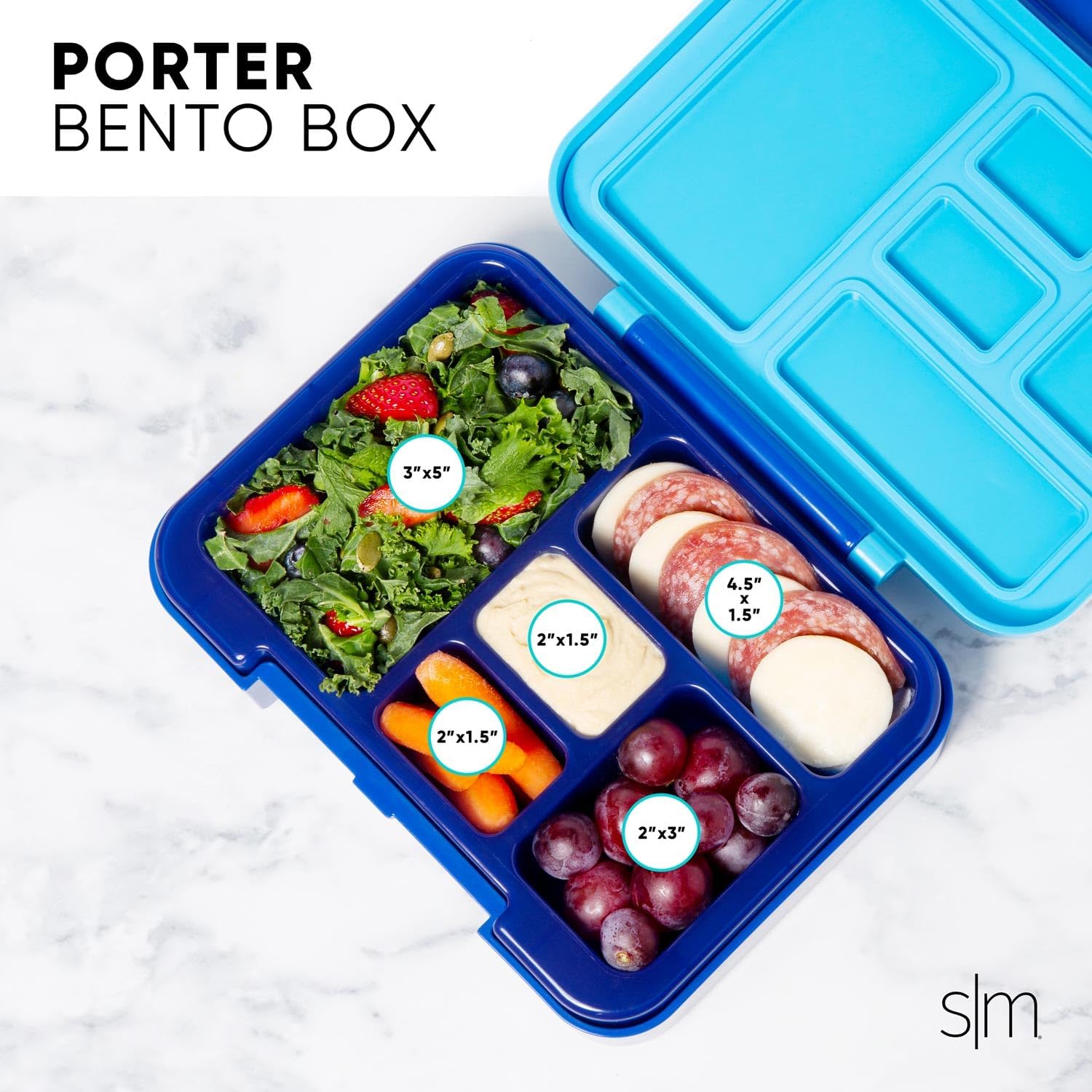 Simple Modern Harry Potter Kids Bento Box, Lunch Box | 5 Compartments