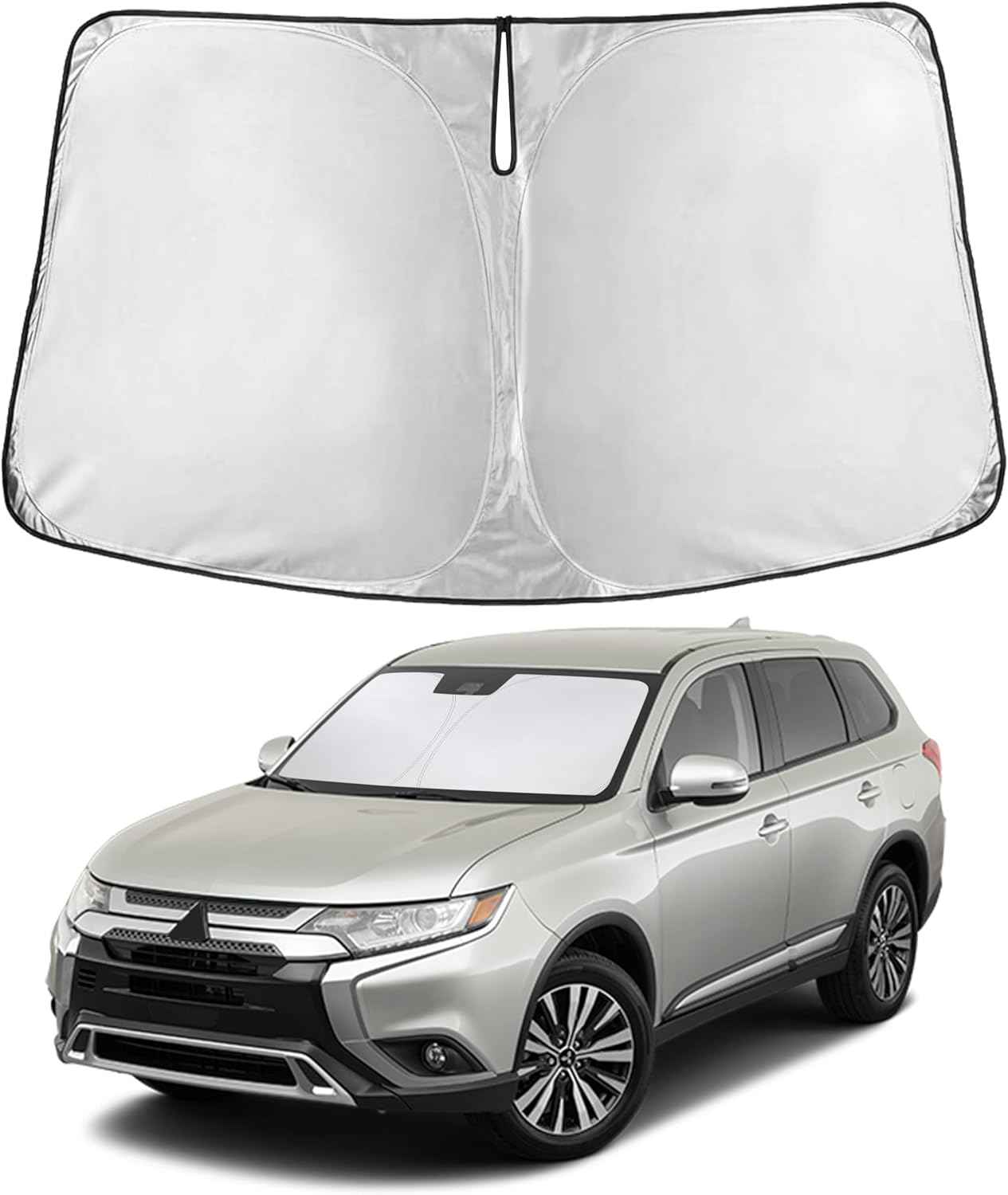 EcoNour Windshield Sunshade Compatible for Mitsubishi Outlander 2013-2021