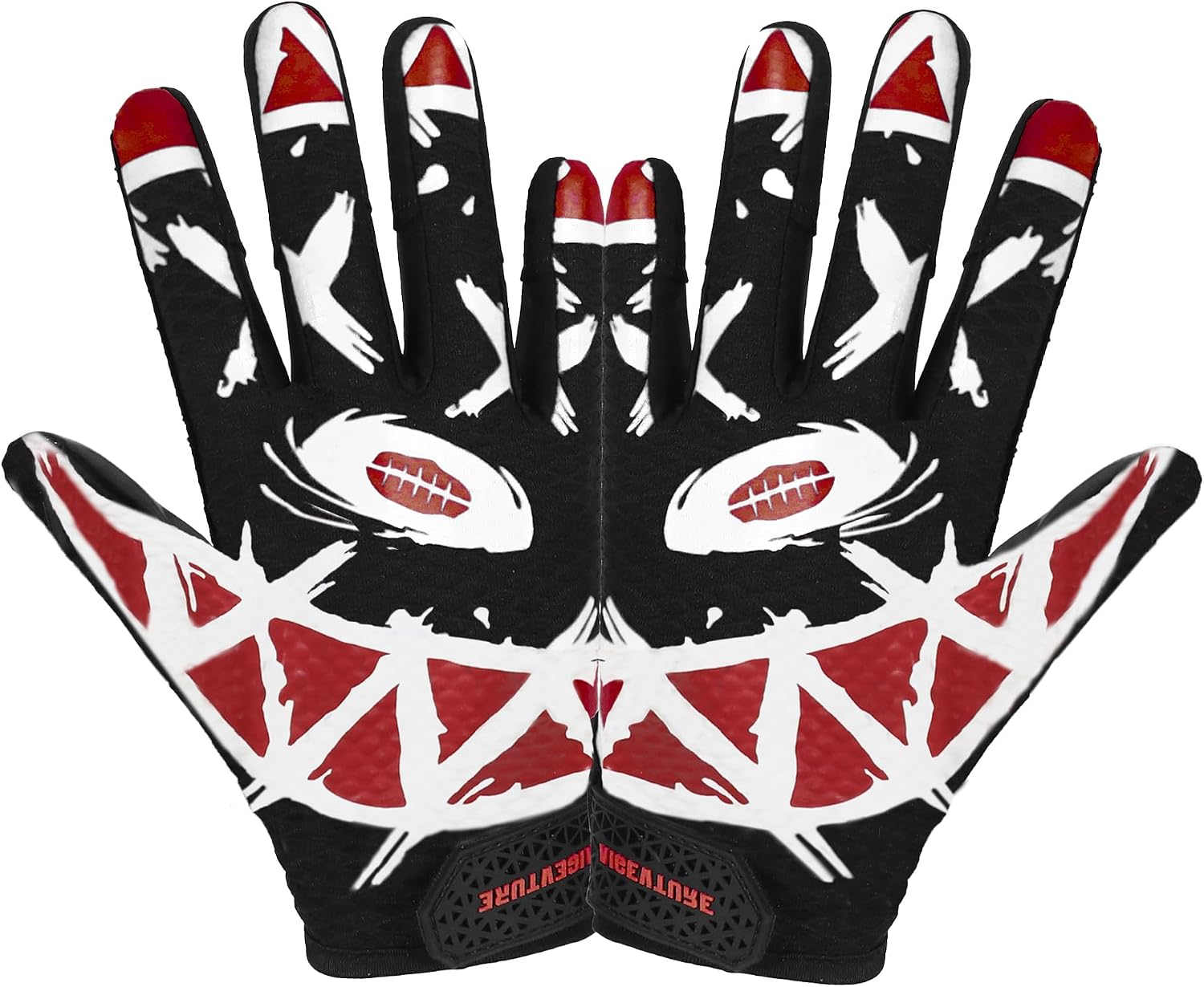 AIGEVTURE Youth Football Gloves Kids Receiver Gloves Sticky Football Gloves for Boys Girls