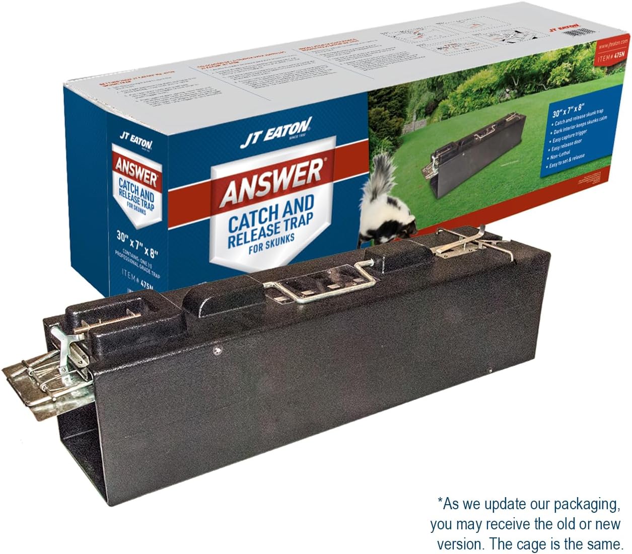 JT Eaton Answer Humane Live Catch & Release Skunk Trap, Wire Cage