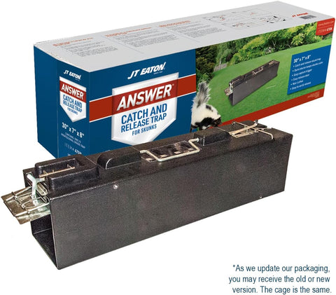 JT Eaton Answer Humane Live Catch & Release Skunk Trap, Wire Cage