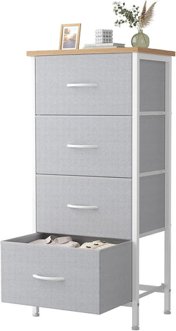 Sweetcrispy 4 Storage Drawer Dresser, Storage Cabinet, Clothes Organizer