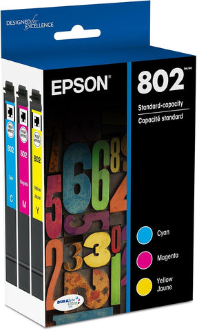 Epson 802 Genuine Ink Standard Capacity 3 Color Combo Pack T802520