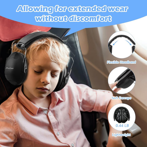 ProCase Noise Cancelling Headphones for Kids/Toddlers SNR 27dB Ear Muffs