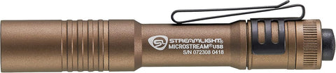 Streamlight 66608 MicroStream USB Flashlight, Coyote