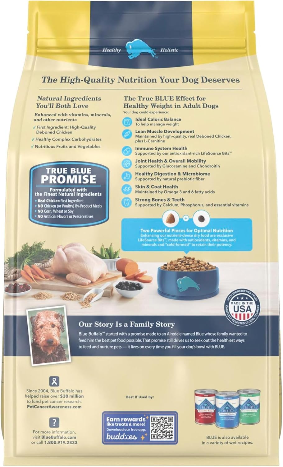 Blue Buffalo Life Protection Formula Healthy Weight Large Dog Food, 5 lb