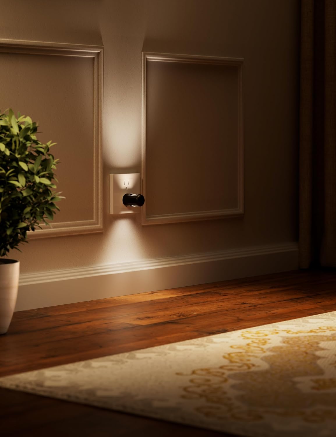 TSEXES Plug-in LED Night Lights with Dusk to Dawn Sensor,100LM,2700K,6 Pack