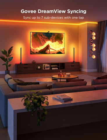 Govee TV Backlight 3 Lite, 16.4ft LED Strip Lights Sync with 75-85 Inch TVs