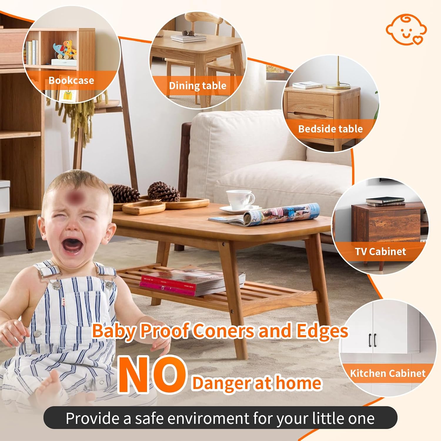 Corner Guards, (16 Pack) Corner Protectors Baby Proof Corners and Edges Furniture Table Protectors Corner Covers Baby Safety Bumpers Cushion, Baby Proofing, Clear