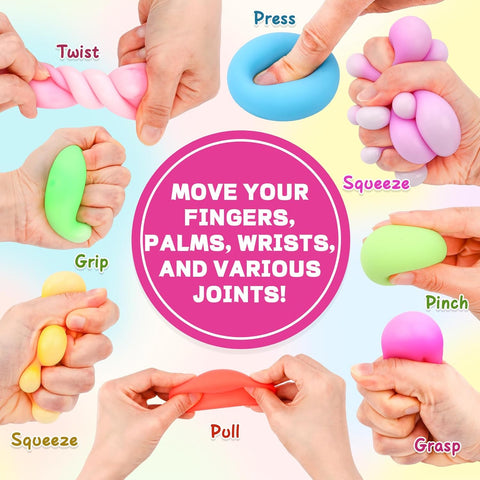 VISCOO 12 Pack Slow Rising Stress Ball,Stress Balls for Adults,Fidget Toys