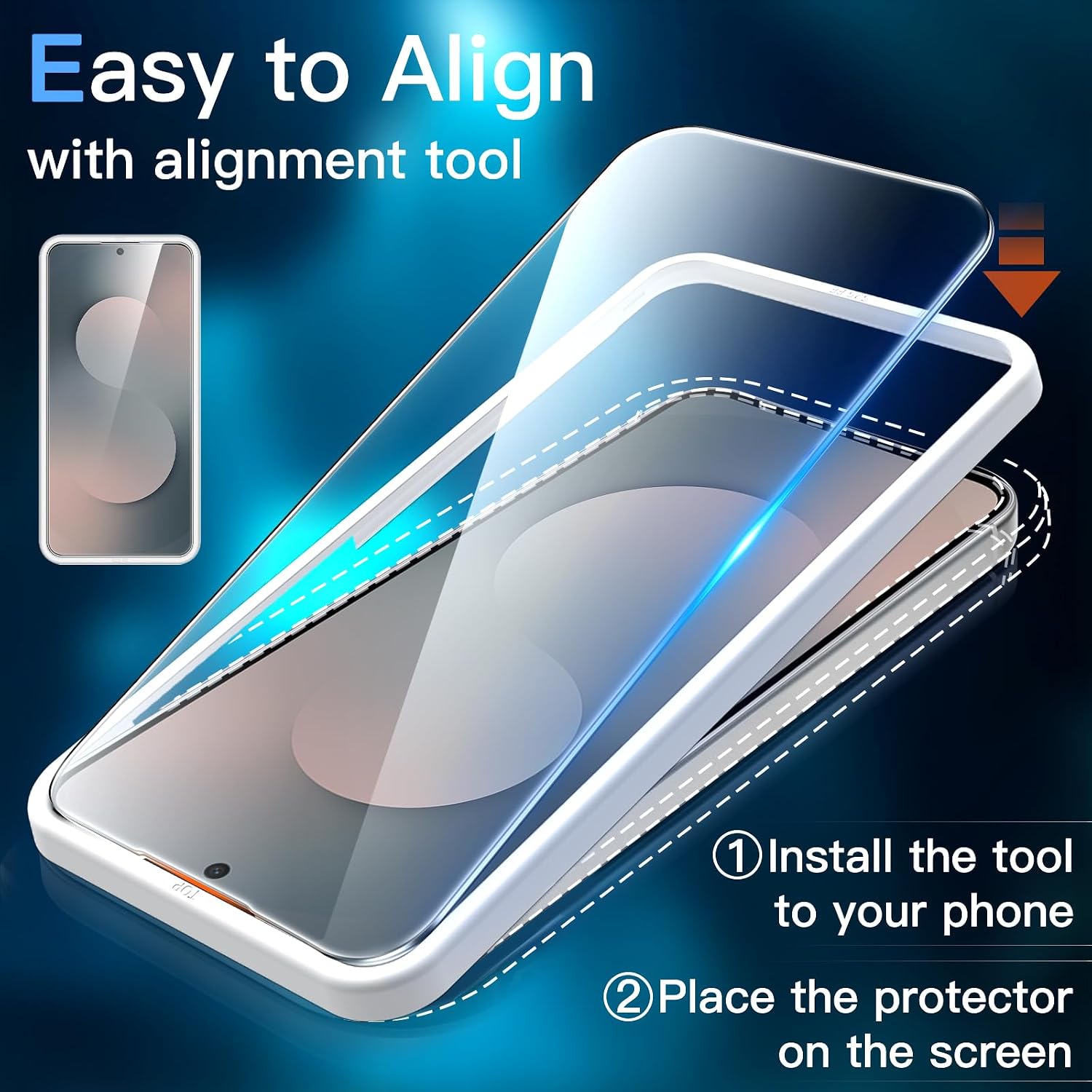 JETech Screen Protector for Samsung Galaxy S25 FE, 3-Pack
