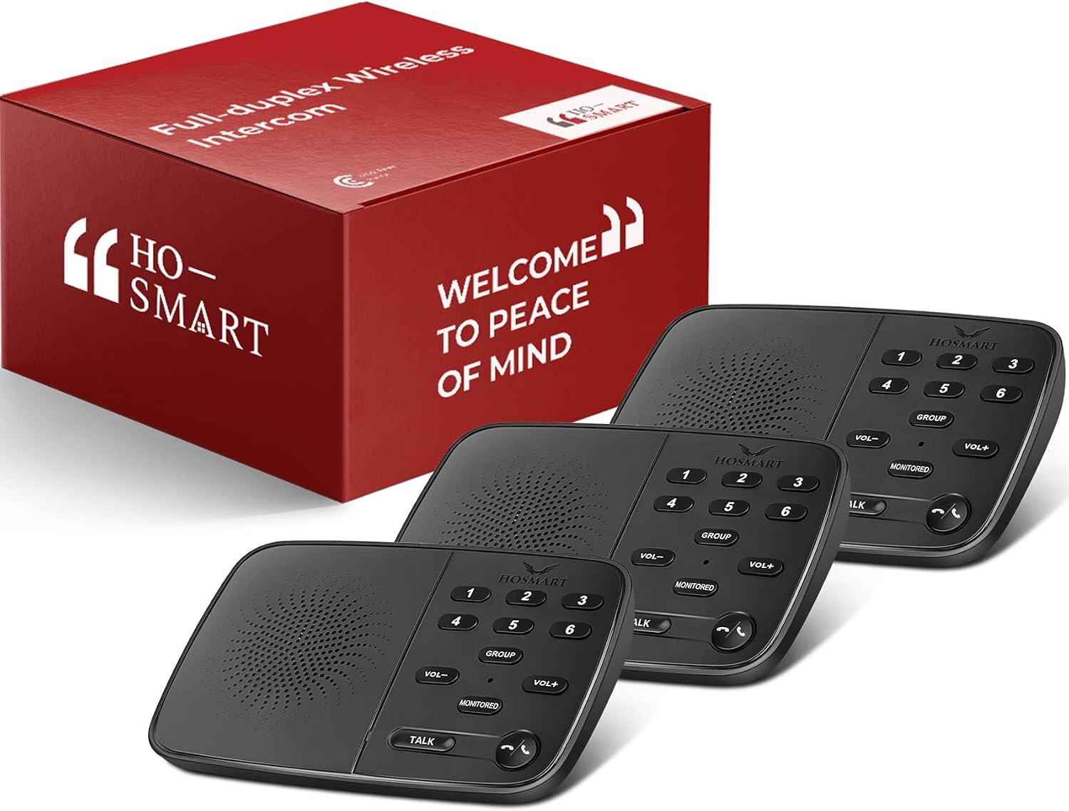 Hosmart Intercoms Wireless for Home UltraSpeak, 2025 Full Duplex Intercom