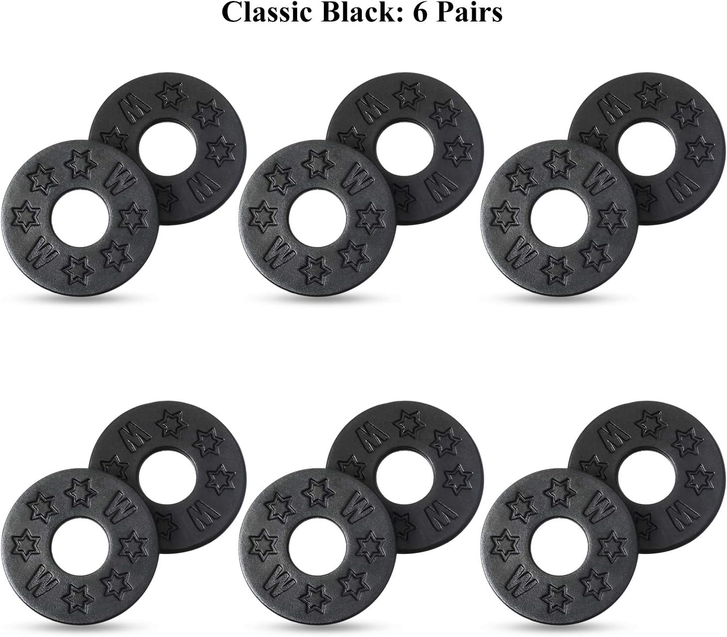 Blulu 12 Pcs Guitar Strap Locks Silicone Rubber Strap Blocks,Black