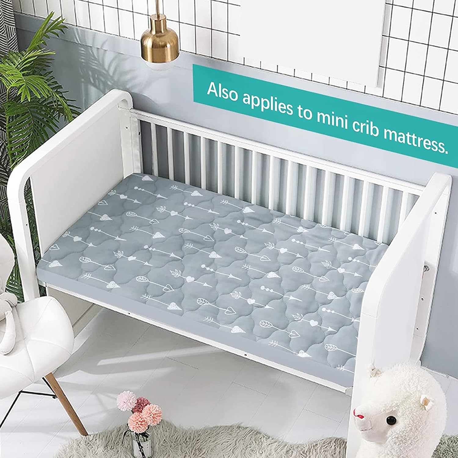 Pack and Play Mattress Protector Sheets, Waterproof Mattress Pad Cover