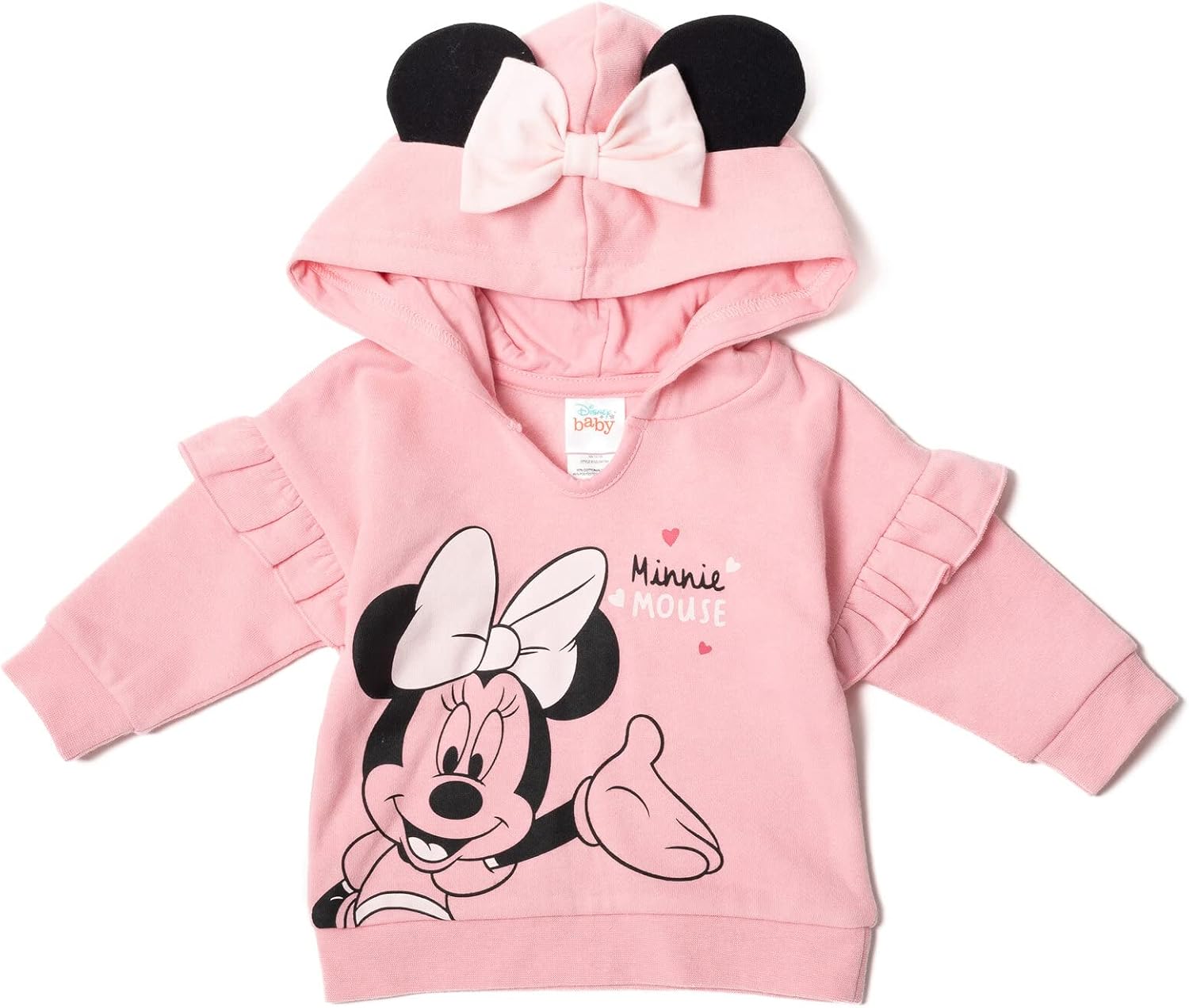 Disney Classics Winnie the Pooh Mickey Mouse Baby Hoodie Bodysuit and Pants 3 Piece Outfit Set (Newborn - 24 Months)