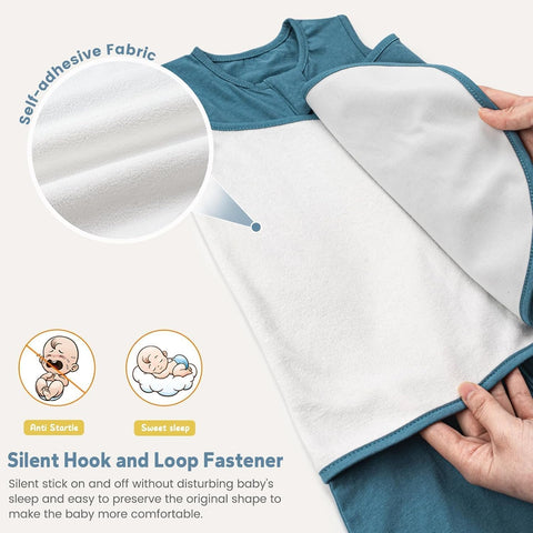 ZIGJOY Baby Swaddle Sleep Sack 0-12 Months, 1.0 TOG, 100% Cotton