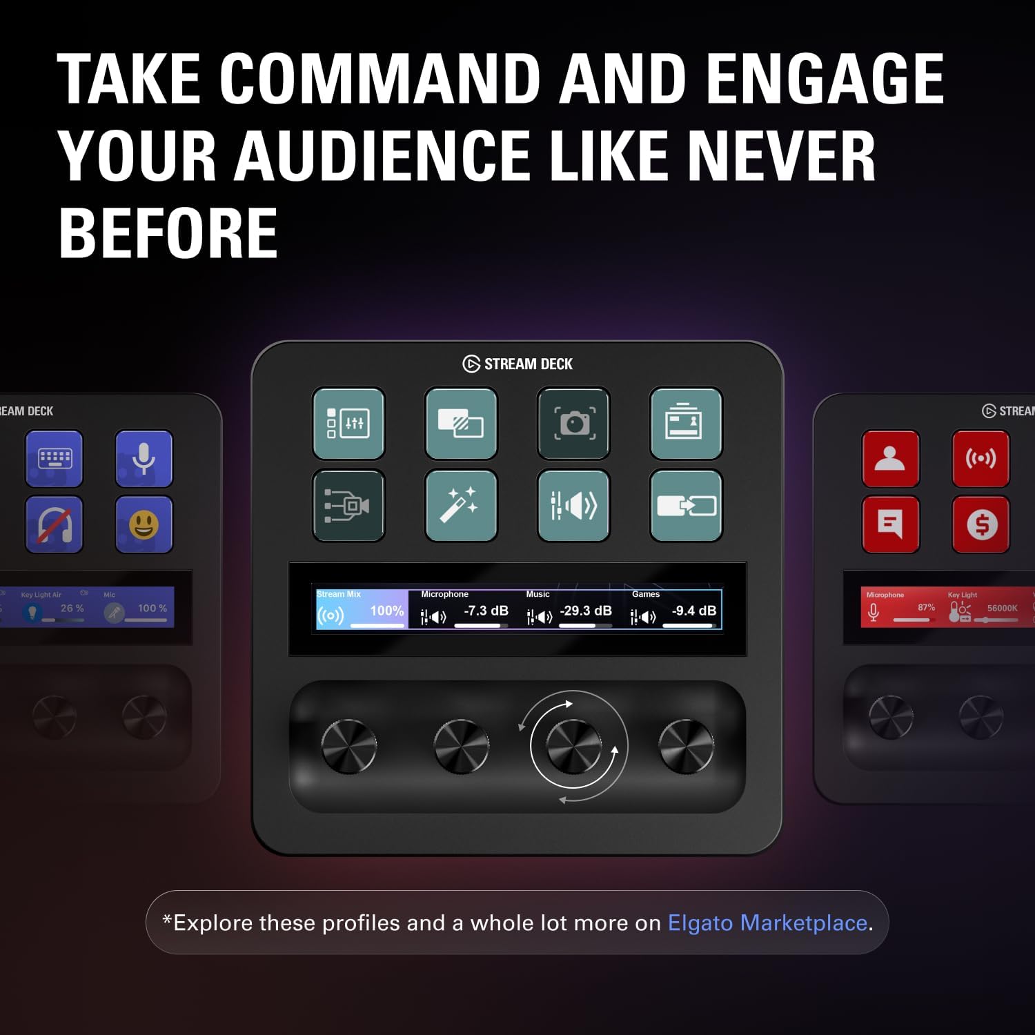 Elgato Stream Deck +, Audio Mixer and Studio Controller