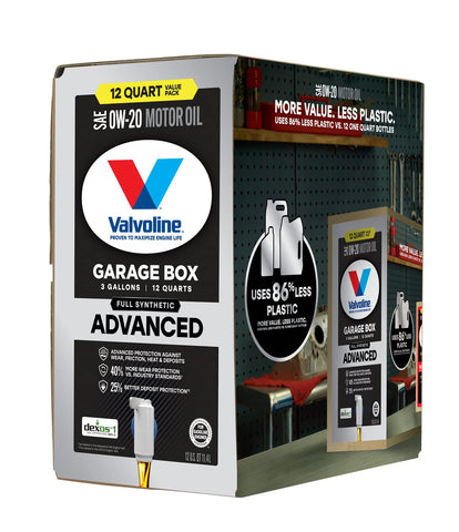 Valvoline Advanced Full Synthetic 0W-20 12 QT Garage Box