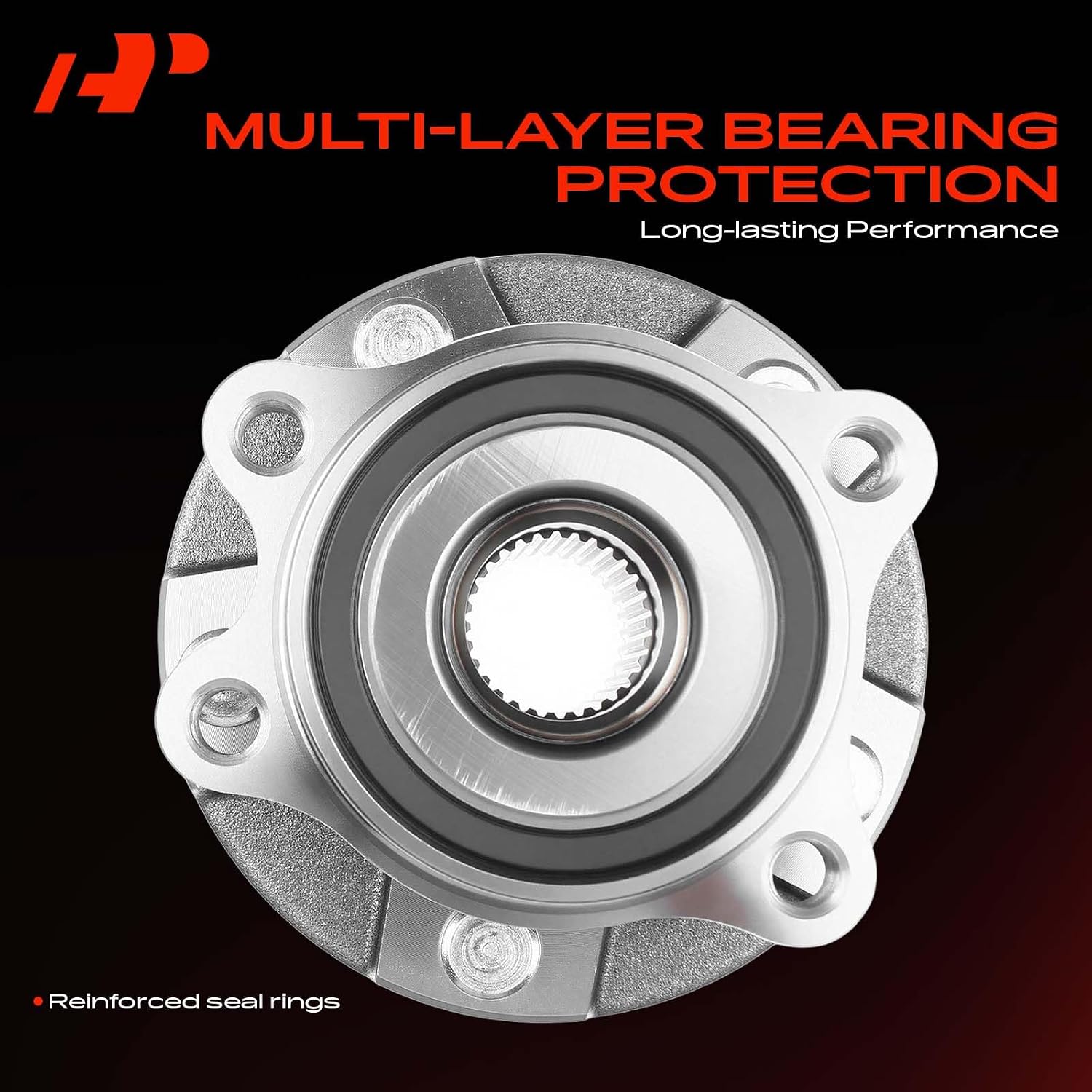 A-Premium 2 x Front Wheel Bearing and Hub Assembly with 5-Lug