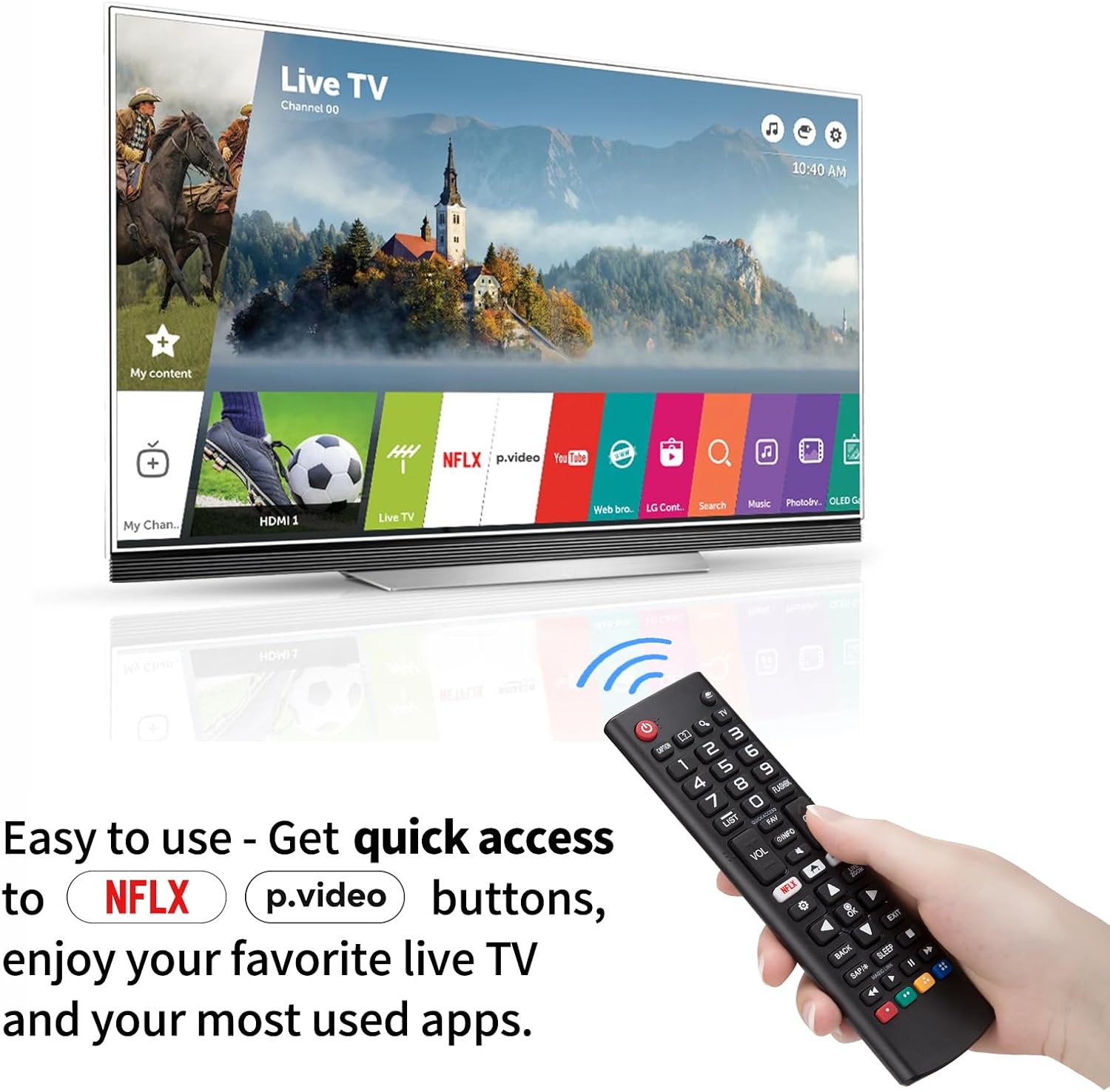 Universal for LG Smart TV Remote Control Replacement with Battery