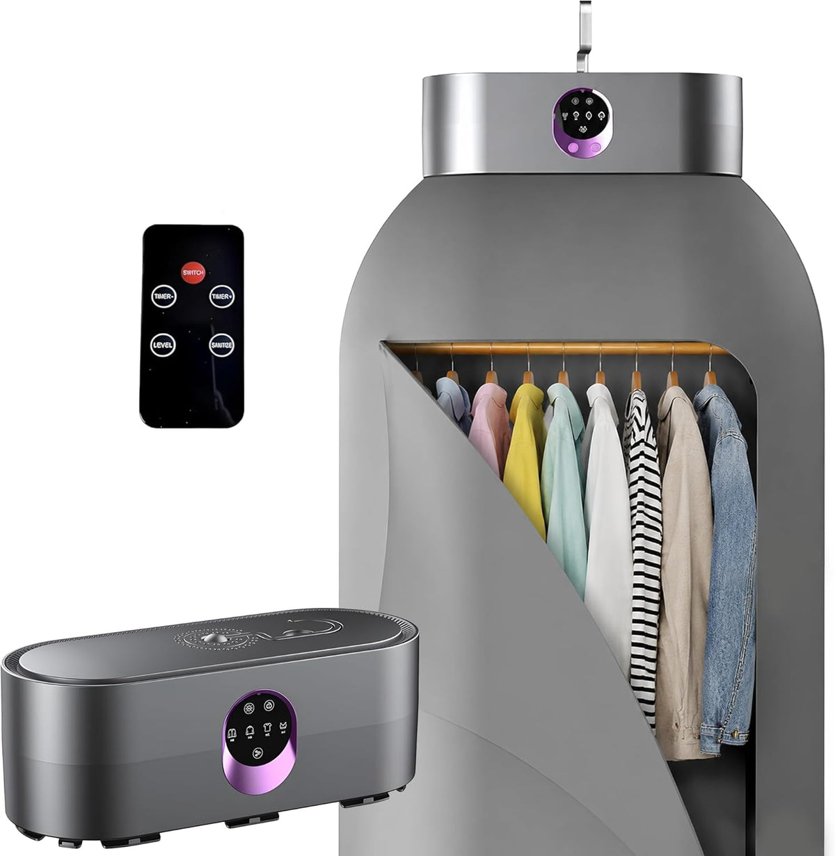 Portable Clothes Dryer for Upto 12 Clothes with Remote Control Compact Form