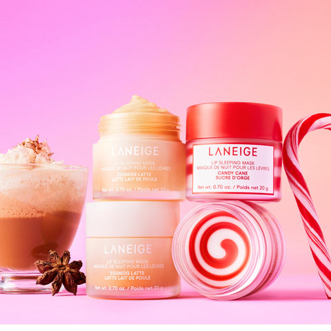 LANEIGE Lip Sleeping Mask Eggnog: Nourish, Hydrate, Vitamin C, Murumuru & Shea Butter, Antioxidants, Flaky, Dry Lips