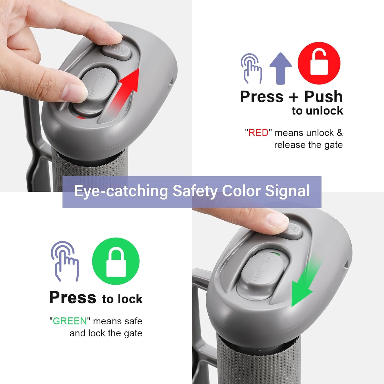 PRObebi Retractable Baby Gates for Stairs & Doorways, Indoor & Outdoor Use