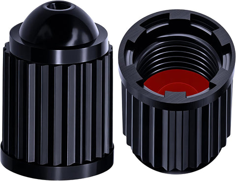 15PCS Plastic TPMS Tire Valve Stem Caps, with O Rubber Ring, Airtight Seal Heavy Duty Dustproof Tire Valve Stem Covers for Cars, SUV, Trucks, Bikes, Motorcycles, Bicycles(Black)