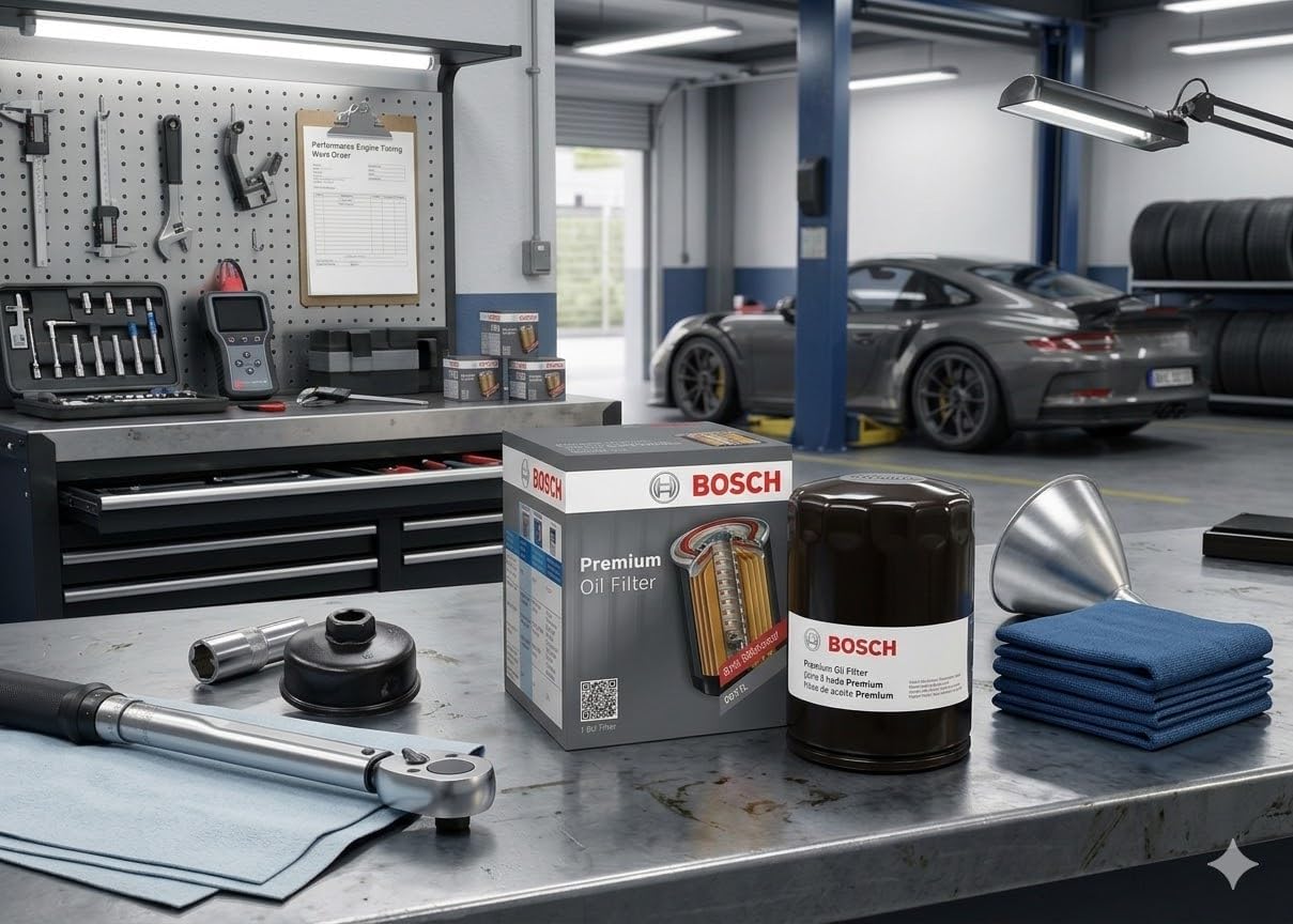 BOSCH 3300 Premium Engine Oil Filter With FILTECH Filtration Technology