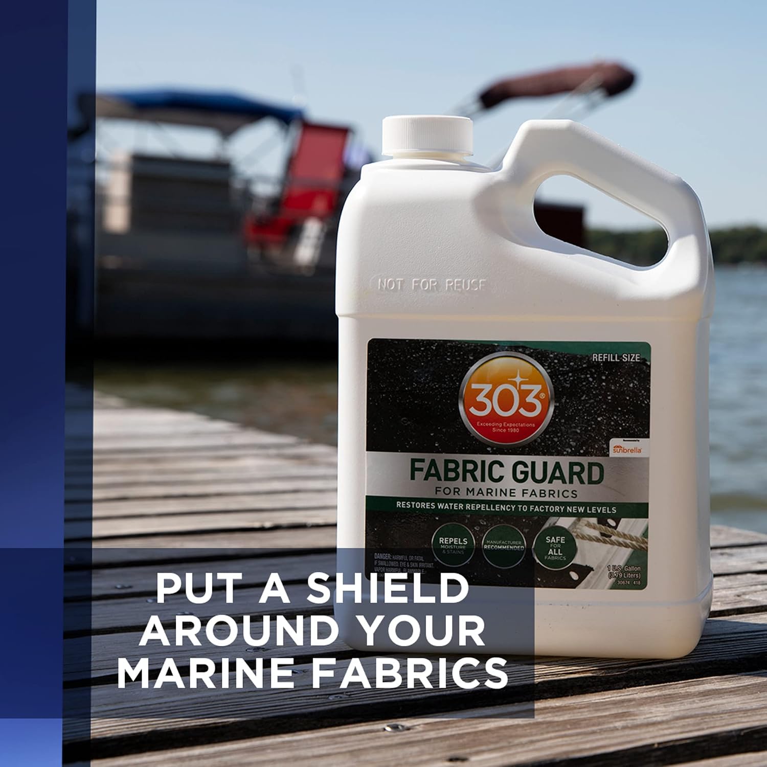 303 Marine Fabric Guard for Boat Covers & Canvas, 1 Gallon