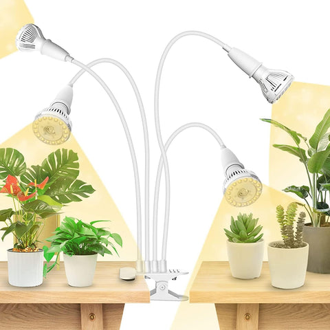 SANSI Grow Lights for Indoor Plants, 40W Clip-On Gooseneck LED Plant Lights