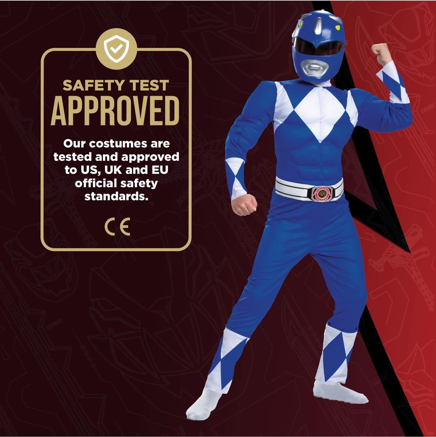 Power Rangers Boys Blue Ranger Costume