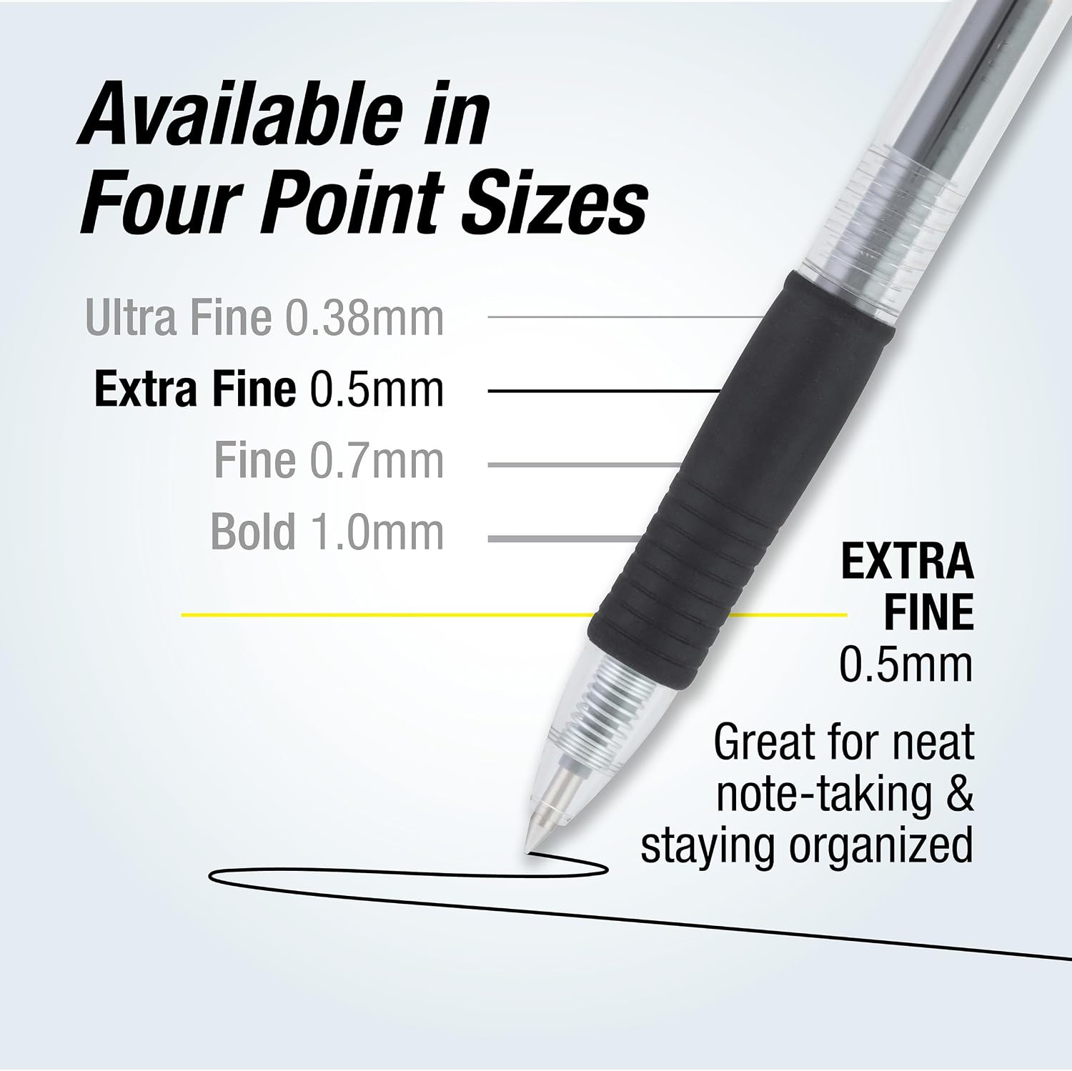 PILOT G2 Extra Fine Point Black Gel Ink Pens, Dozen Box, 31002