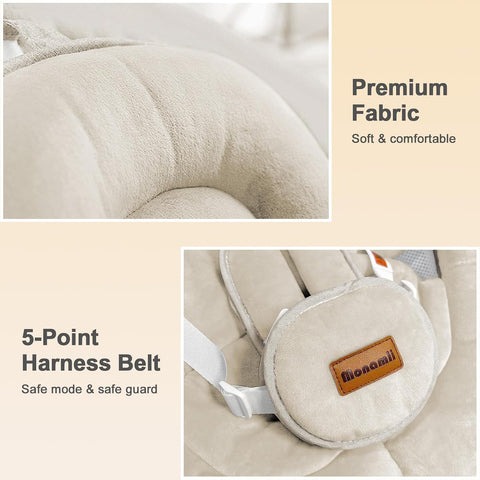 Monamii Baby Swings for Infants, Bluetooth Infant Swing with Music Speaker