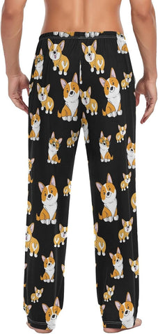 Men's Straight-Fit Pajama Pant Jersey Sleep Pjs Bottoms