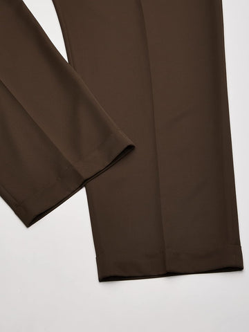 Haggar Men’s Hidden Expandable Waistband Classic Fit Pleated Front Gabardine Dress Pant
