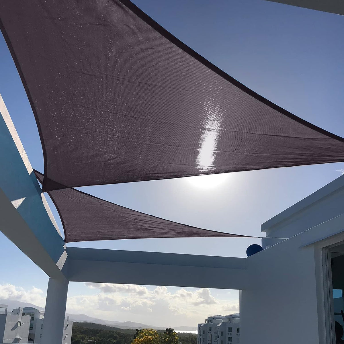 SUNNY GUARD Custom Size 6'x12'x13.4' Dark Grey Sun Shade Sail Right Triangle UV Block Shade for Backyard Yard Patio Deck Garden(Customized)