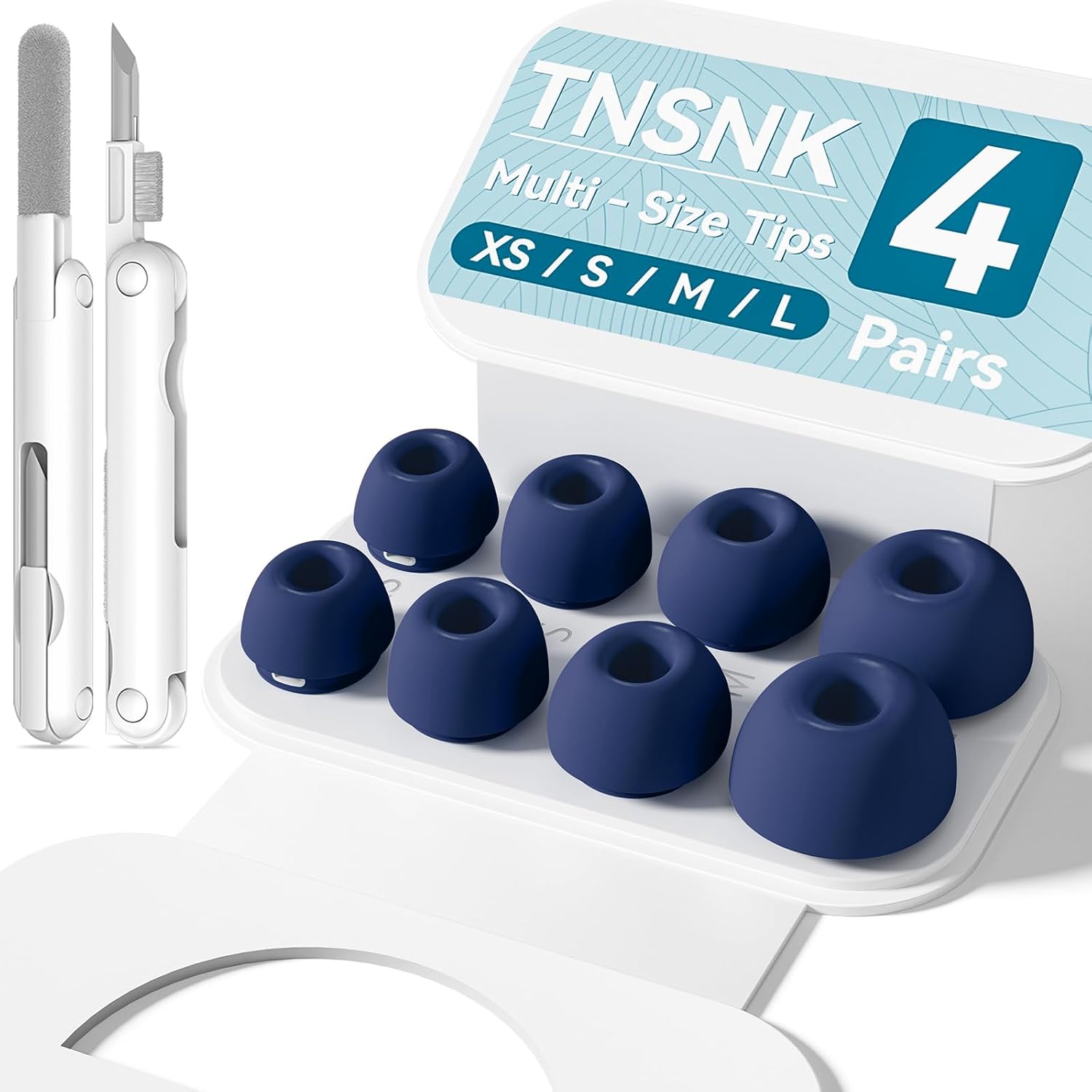 4 Pairs Replacement Ear Tips for AirPods Pro 1st /2nd(Y-Green)