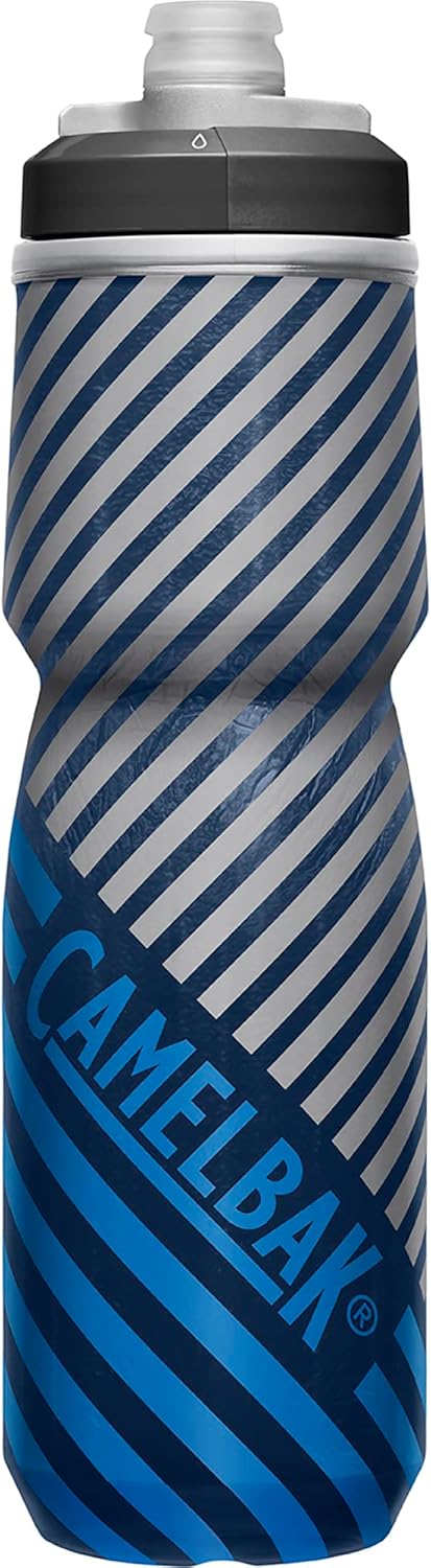 CamelBak Podium Chill Outdoor Water Bottle 24oz, Navy/Blue Stripe